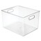 mDesign Plastic Office Supply Organizer Storage Bins with Handles